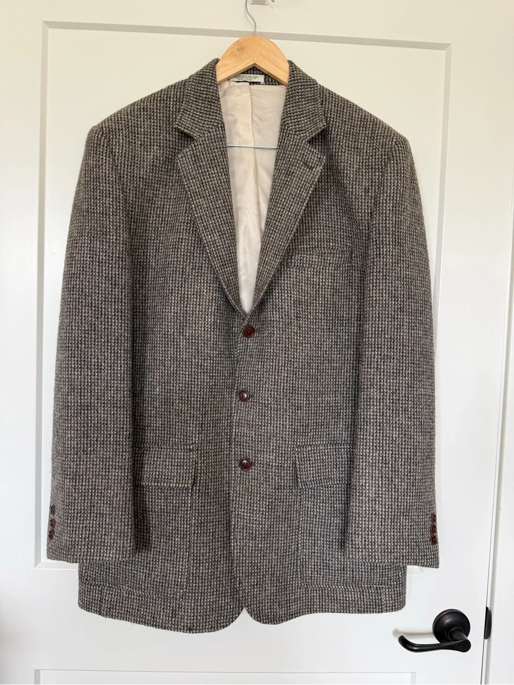 Orvis Men’s 100% Wool Tweed Blazer Office Sports Jacket Preppy Academia size 42L